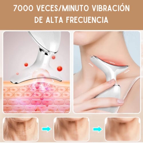 MASAJEADOR FACIAL REJUVENECEDOR LUZ LED