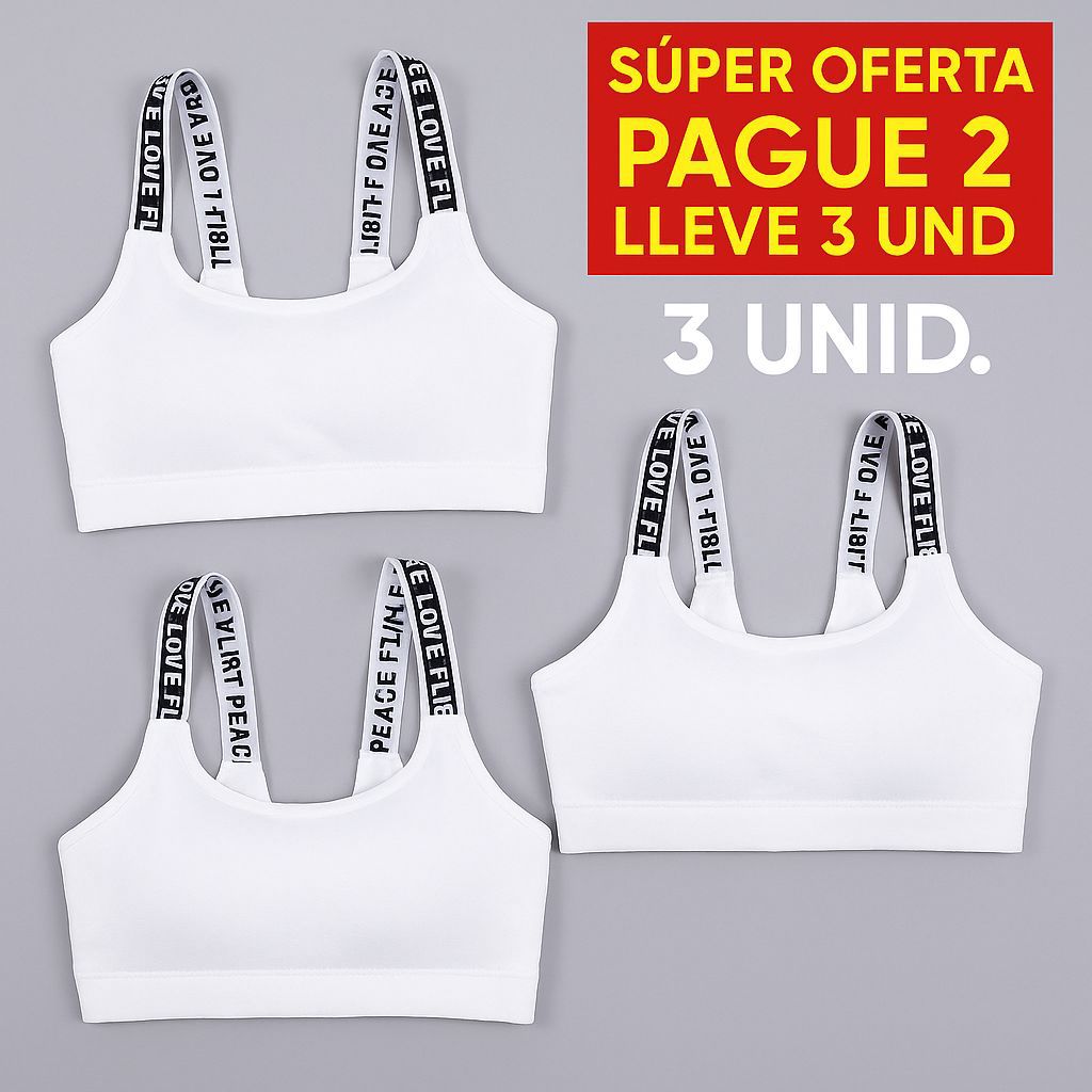 TOP DEPORTIVO X3 UNIDADES - Promoção